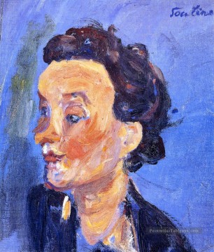  anglais Tableaux - fille anglaise en bleu 1937 Chaim Soutine